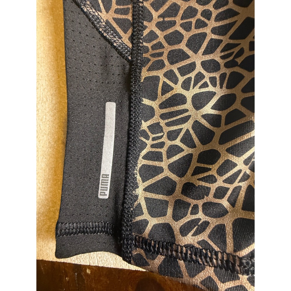 Puma Train PWR Shape 7/8 Leggings Womens Size S Rose Gold Giraffe Print-971 - Picture 5 of 9